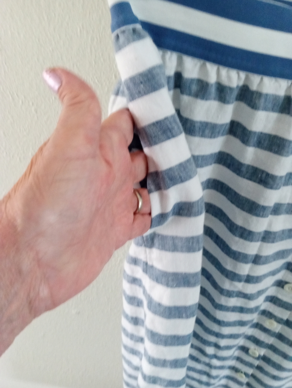 J. JILL 100% Linen Nautical Seaside Stripe Maxi Skirt| XS - Picture 5 of 9